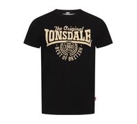 LONSDALE Camiseta 'Bethersden' ecru / negro XXL ecru / negro
