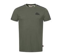 LONSDALE Camiseta 'BRINDISTER' verde oscuro / negro XL verde oscuro / negro