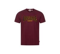 LONSDALE Camiseta 'Classic' dorado / borgoña / negro XS EUR