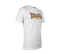 LONSDALE Camiseta 'Classic' marrón / amarillo / blanco XXL marrón / amarillo / blanco