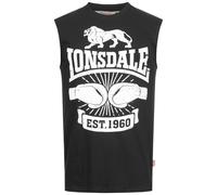 LONSDALE Camiseta 'Cleator' negro / blanco XL negro / blanco