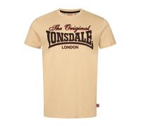 LONSDALE Camiseta 'Cotha' arena / granadina / negro M EUR