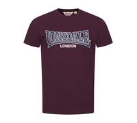 LONSDALE Camiseta 'Dukinfield' marino / burdeos / blanco L EUR