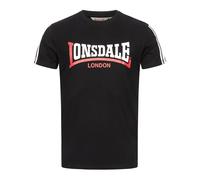 LONSDALE Camiseta 'Elphin' granadina / negro / blanco XXXL granadina / negro / blanco