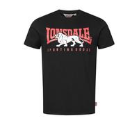 LONSDALE Camiseta 'Ervan' rojo vivo / negro / blanco L rojo vivo / negro / blanco