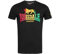 LONSDALE Camiseta 'Freedom' amarillo / verde / rosa / negro M amarillo / verde / rosa / negro