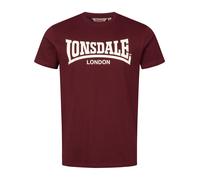 Lonsdale FULWOOD Camiseta, Oxblood/Ecru, XXXL para Hombre
