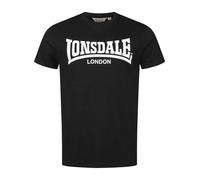 Lonsdale FULWOOD Camiseta, Black/White, S para Hombre