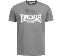 LONSDALE Camiseta 'Gargrave' gris oscuro / blanco XL gris oscuro / blanco