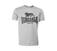 LONSDALE Camiseta gris / negro 4XL gris / negro