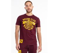 LONSDALE Camiseta 'Gruting' curry / rojo vino XXL curry / rojo vino
