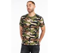 LONSDALE Camiseta 'Gunnista' beige claro / marrón / caqui / negro L beige claro / marrón / caqui / negro