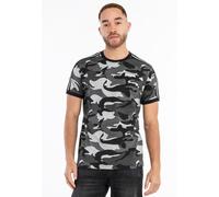 Lonsdale Gunnista T-Shrit, Camo Grey, M para Hombre