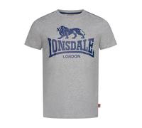 Lonsdale Camiseta Henconner Marl Grey/Navy Hombres L