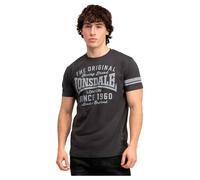 Lonsdale Camiseta Hombre, Normal, Passform WINNARD, Antracita/Gris, XXL