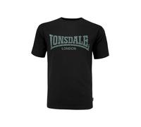 LONSDALE Camiseta 'Kai' gris / negro M gris / negro