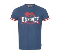 LONSDALE Camiseta 'Kergord' azul paloma / rojo / blanco XXL EUR