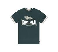 LONSDALE Camiseta 'Kergord' beige / verde oscuro / blanco L EUR