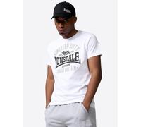 LONSDALE Camiseta 'Kilchoan' gris claro / negro / blanco S gris claro / negro / blanco