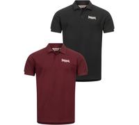 LONSDALE Camiseta 'Lingholme' rojo vino / negro / blanco XXXL EUR