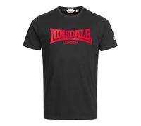 Lonsdale Camiseta para Hombre Negro/Rojo XL
