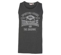 Lonsdale London Pilton Hombre Top Tirante Ancho Gris M 60% algodón, 40% poliéster Regular
