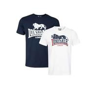 Lonsdale Camiseta Loscoe para Hombre, Blanco, 5XL