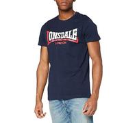 Lonsdale Camiseta Manga Corta Two Tone, Blu Notte, Large