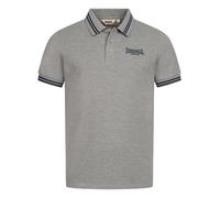 Lonsdale Markham Polo, Marl Grey/Navy, L Hombres