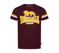 LONSDALE Camiseta 'Methley' amarillo / rojo oscuro / blanco S amarillo / rojo oscuro / blanco