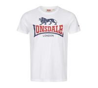 Lonsdale Lion Two Tone Camiseta, Blanco/Azul Marino/Rojo, S Hombres