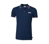 Lonsdale Lion Polo, Azul (Bleu/Rouge/Blanc), XL para Hombre