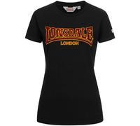 Lonsdale Camiseta Negro Black London Mujer 117097-1000 L 2XL Mujer Chica Corte