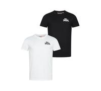 LONSDALE Camiseta negro / blanco 4XL negro / blanco