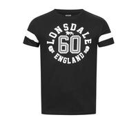 Lonsdale London Askerswell Hombre Camiseta Negro S 100% algodón Regular