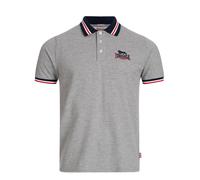 Lonsdale London OCCUMSTER Hombre Polo Gris L 60% algodón, 40% poliéster Estrechos