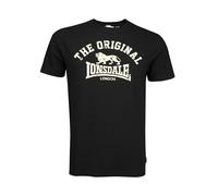 LONSDALE Camiseta 'Original' ecru / negro XXXL ecru / negro