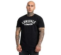 Lonsdale Camiseta para Hombre Bradfield, Negro, L
