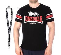 Lonsdale Camiseta para hombre - Camiseta de manga corta - Limitada llavero, Hempriggs Black, XXXL
