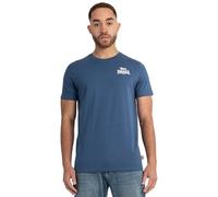 Lonsdale Camiseta para Hombre de Corte Normal Whiteness, Azul Marino, Blanco, XL, 117541