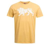 Lonsdale Camiseta para Hombre Endmoor, Amarillo Pastel/Blanco, M