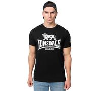 Lonsdale Camiseta para Hombre Silverhill, Blanco/Negro, L