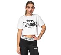 Lonsdale Gutch Common Camiseta, Negro/Blanco, M Mujeres