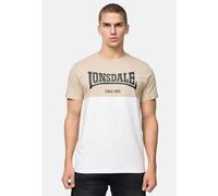 LONSDALE Camiseta 'Sandscove' arena / negro / blanco XL EUR