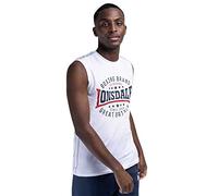 Lonsdale Camiseta sin mangas St.Agnès Slim Fit para hombre, blanca, XXL