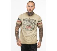 LONSDALE Camiseta 'Skeld' arena / navy / rojo S EUR