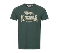 LONSDALE Camiseta 'St. Erney' crema / verde oscuro 5XL crema / verde oscuro
