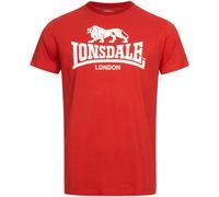 LONSDALE Camiseta 'St. Erney' rojo / blanco XL EUR
