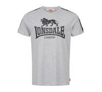 LONSDALE Camiseta 'STOUR' gris / negro XXXL gris / negro