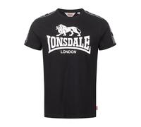 LONSDALE Camiseta 'Stour' negro / blanco XL negro / blanco